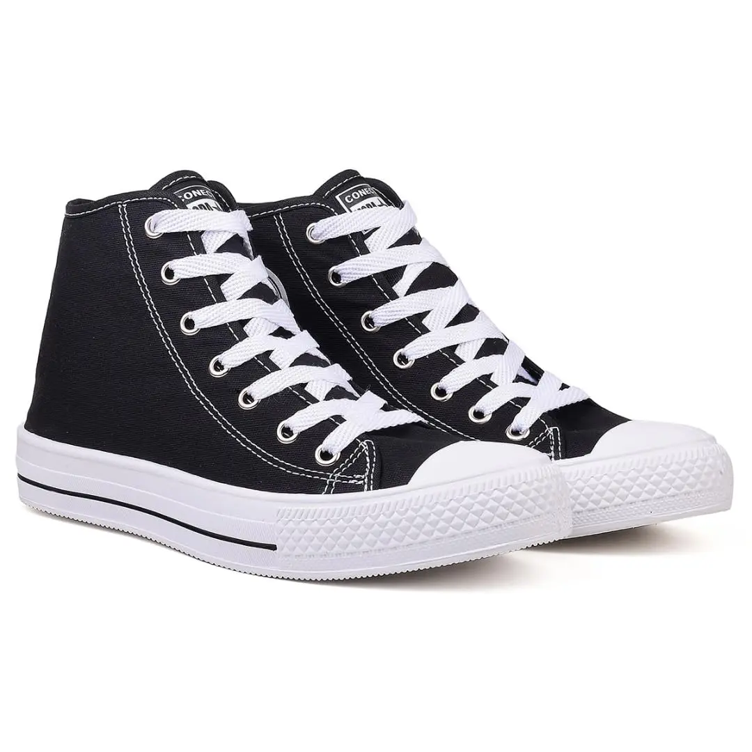 Tenis Casual Feminino Botinha Cano Médio Coleção Moda Leve Confortável e Estiloso