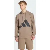 Moletom com Capuz de Malha Simples Essentials com Logotipo Grande Homem adidas