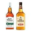 Whisky Kit Old Virgnia Oak Cask Bourbon Americano 700ml Teor 40% + Evan Wiliams Bottled In Bond Bourbon Americano 750ml Teor 50% - 1