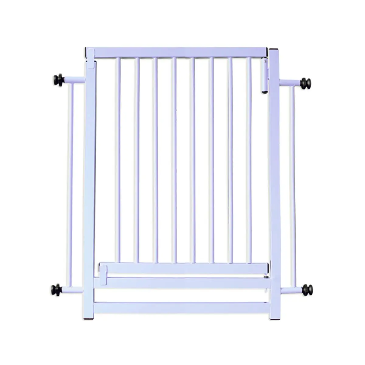 Portão Grade para Porta Cachorros Pet Crianças Bebê Premium Reforçada 80cm Branco - 1