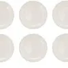 kit 6 pratos Tuut, Linha Melamine, Prato de Jantar Raso, Branco, 28cm - 1
