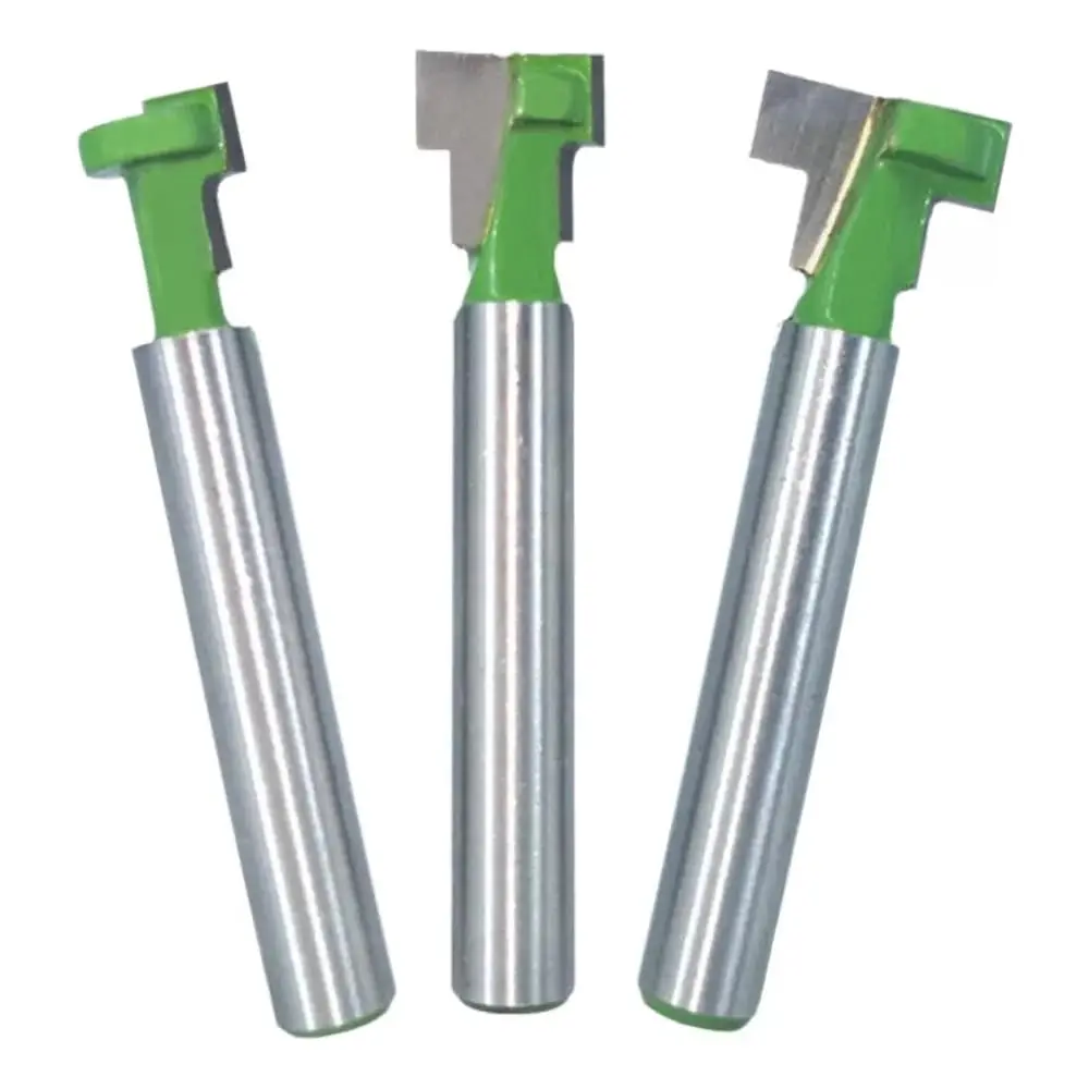 Kit 3 Fresas Rasgo Canaletado T Slot Haste 6mm Tupia - 1