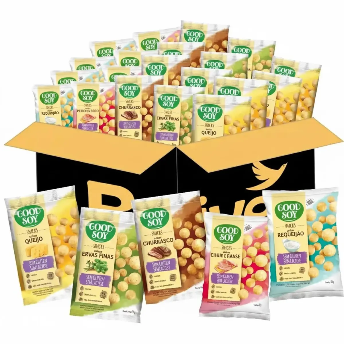 Kit GOODSOY Snacks Saudáveis 5 Sabores 25g (20 Unidades) - 1
