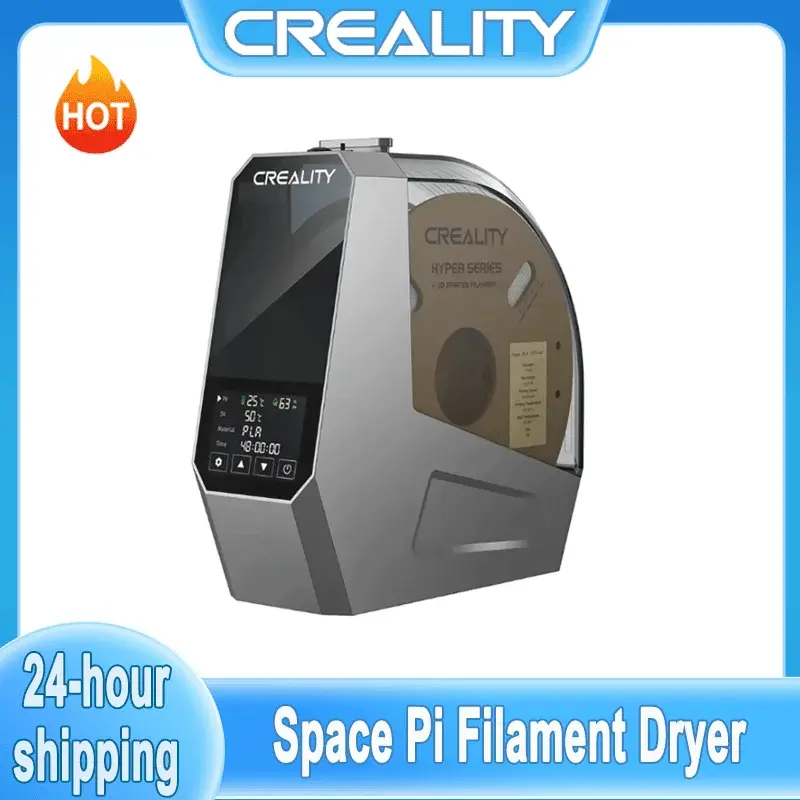 Secador de Filamento Creality Space Pi 360 °   Caixa de Secagem de Filamento para Impressora 3D com Aquecimento por Ar Quente 1KG para Creality K1 C/ Ender 3 V3 KE /SE
