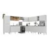 Armário De Cozinha Completa Modulada 11 Pçs Siena Multimóveis Mp2241 Branco - 1