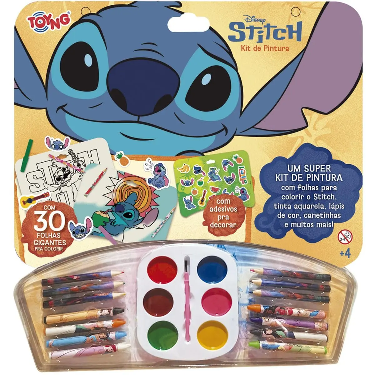 Toyng - Disney - Kit Pintura com Livro Stitch - 1