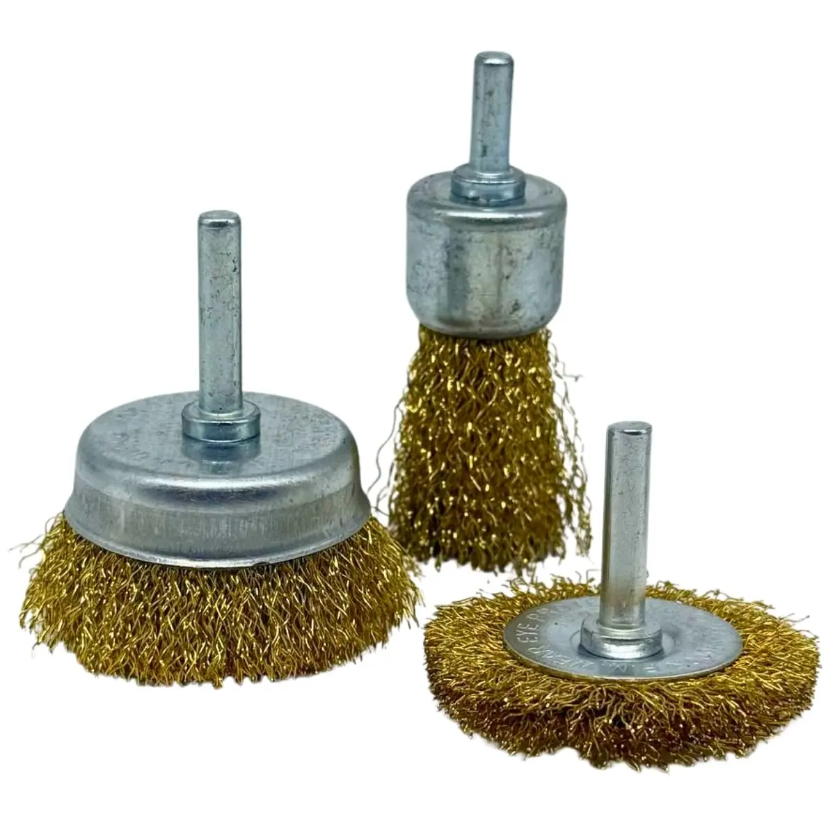 Kit 3 Peças Escovas De Aço Disco Circular Para Furadeira