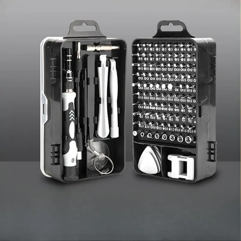 Kit de ferramentas de reparo de desmontagem de precisão, 115 peças, chave de fenda profissional, parafuso torx, kit de hardware, relógio, computador, telefone móvel