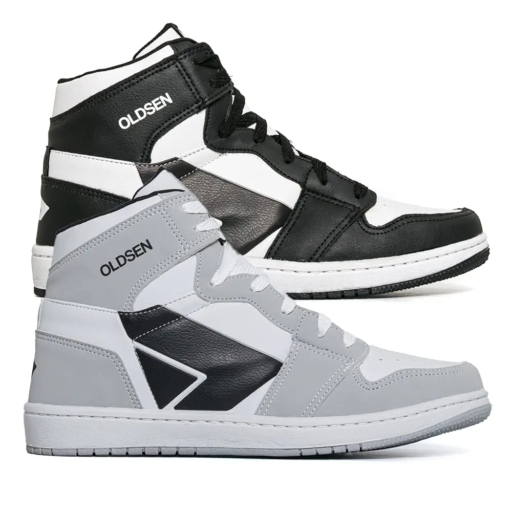 kit 2 Tenis Masculino Unissex Botinha Casual street Urbano moda tendencia 34-43