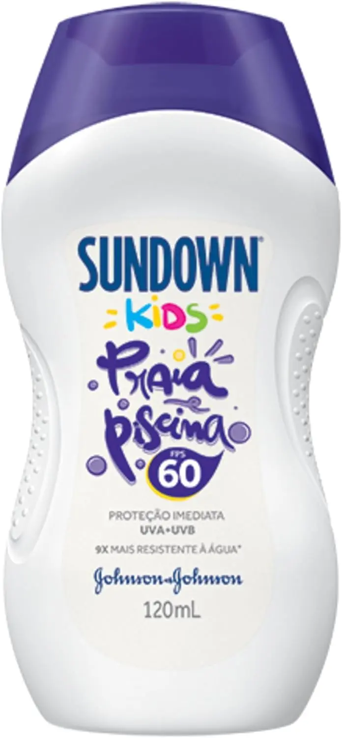 Protetor Solar Infantil Sundown Praia e Piscina Kids, FPS 60, 120ml