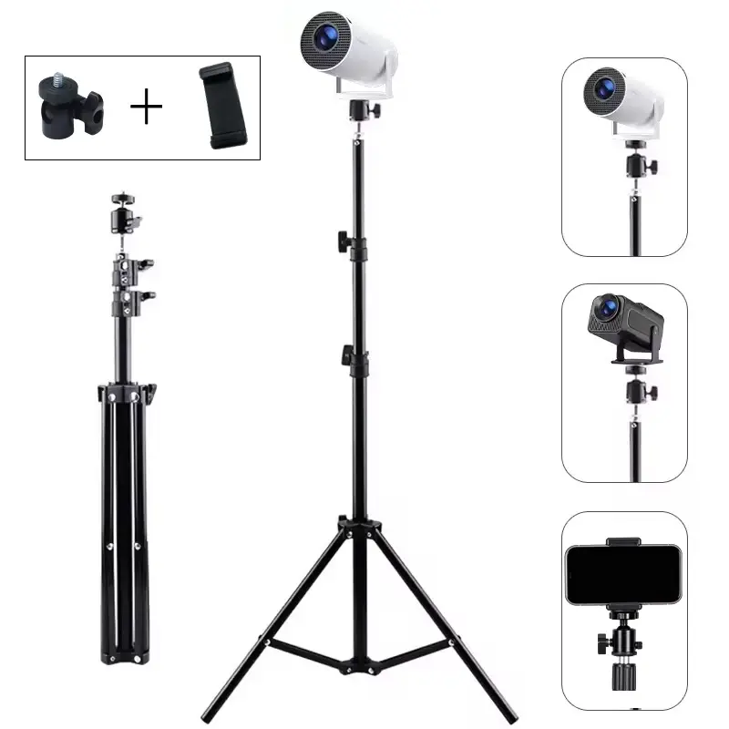 Suporte Portátil Universal Xiaohui 50cm-160cm para Projetor Mini HY300, Suporte de Tripé com Capacidade Máxima de Carga de 3,3 Libras