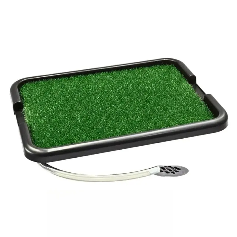 Banheiro Sanitário Com Grama Sintética, Tapete Higiênico Lavável Com Dreno, Sanitário Canino Com Mangueira, Base Reutilizável Para Cães, Sistema De Escoamento Pet