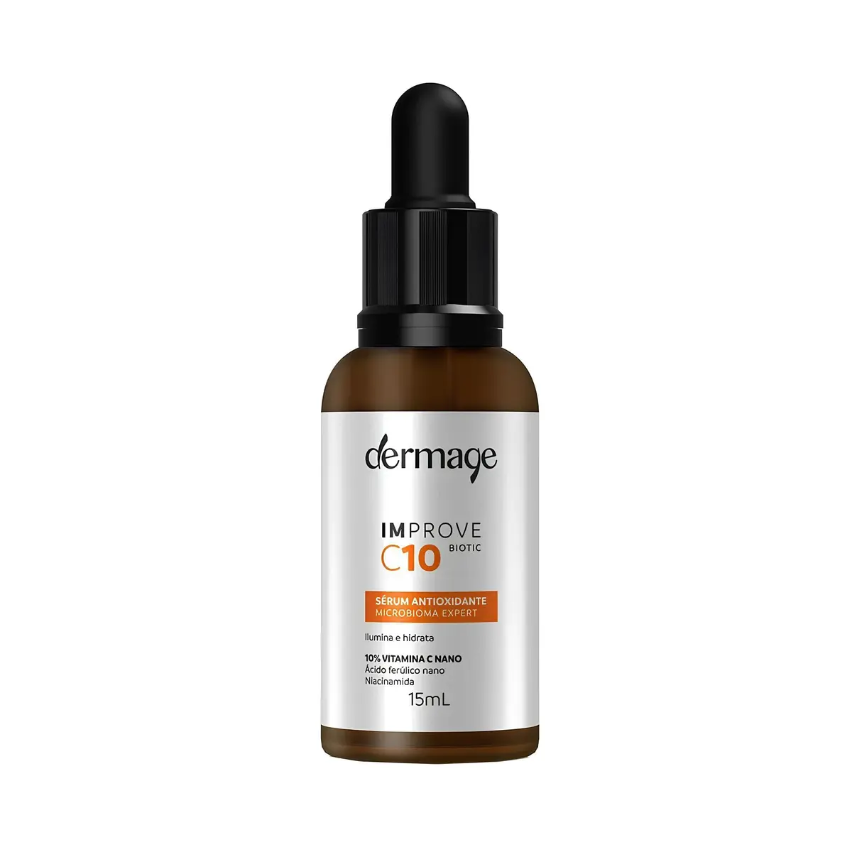 Improve C 10, Sérum Facial com Vitamina C 10%, Dermage, Ácido Ferúlico e Vitamina E, Textura Oil Free, Rápida Absorção, Toque Seco, Ação Antioxidante,15g