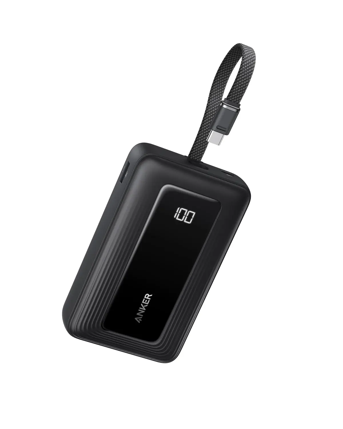 Anker Zolo Power Bank 20.000mAh Turbo 45W, Carregador Portátil | Cabo USB-C Integrado, USB-C e USB-A, Carregamento Rápido para 18/17/16/15, Samsung, Xiaomi, Motorola, MacBook, iPad, Tablet