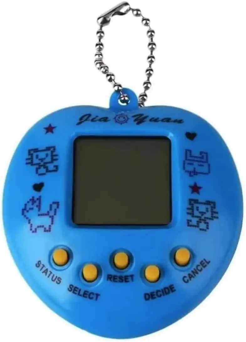 Brinquedo Virtual Tamagoch com 168 Animais, Interativo e Educativo com Tela LCD Colorida (Azul)
