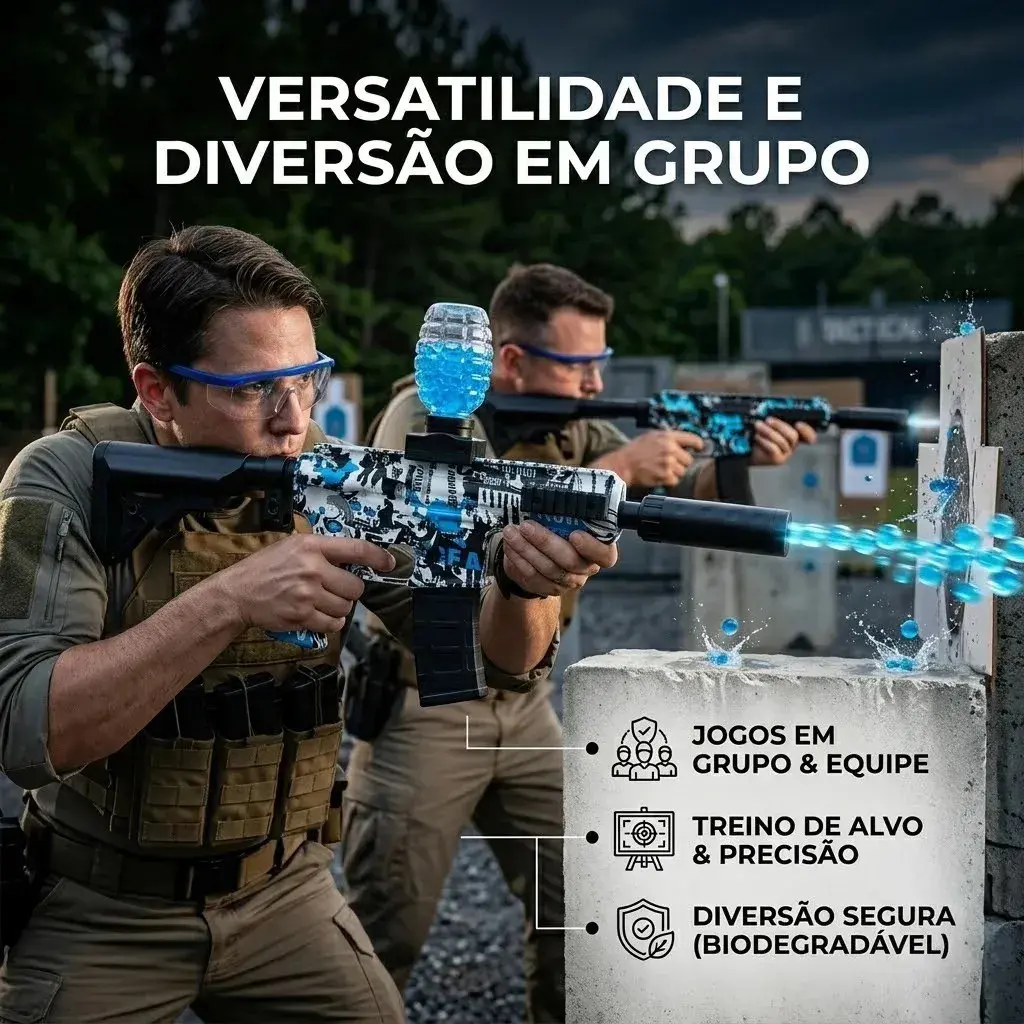 Arma Bolinha De Gel Arminha Ak47 ou M416 Metralhadora Automática Bolinhas Recarregavel Usb Cor Sortidos Marca Lupita thumbnail 6