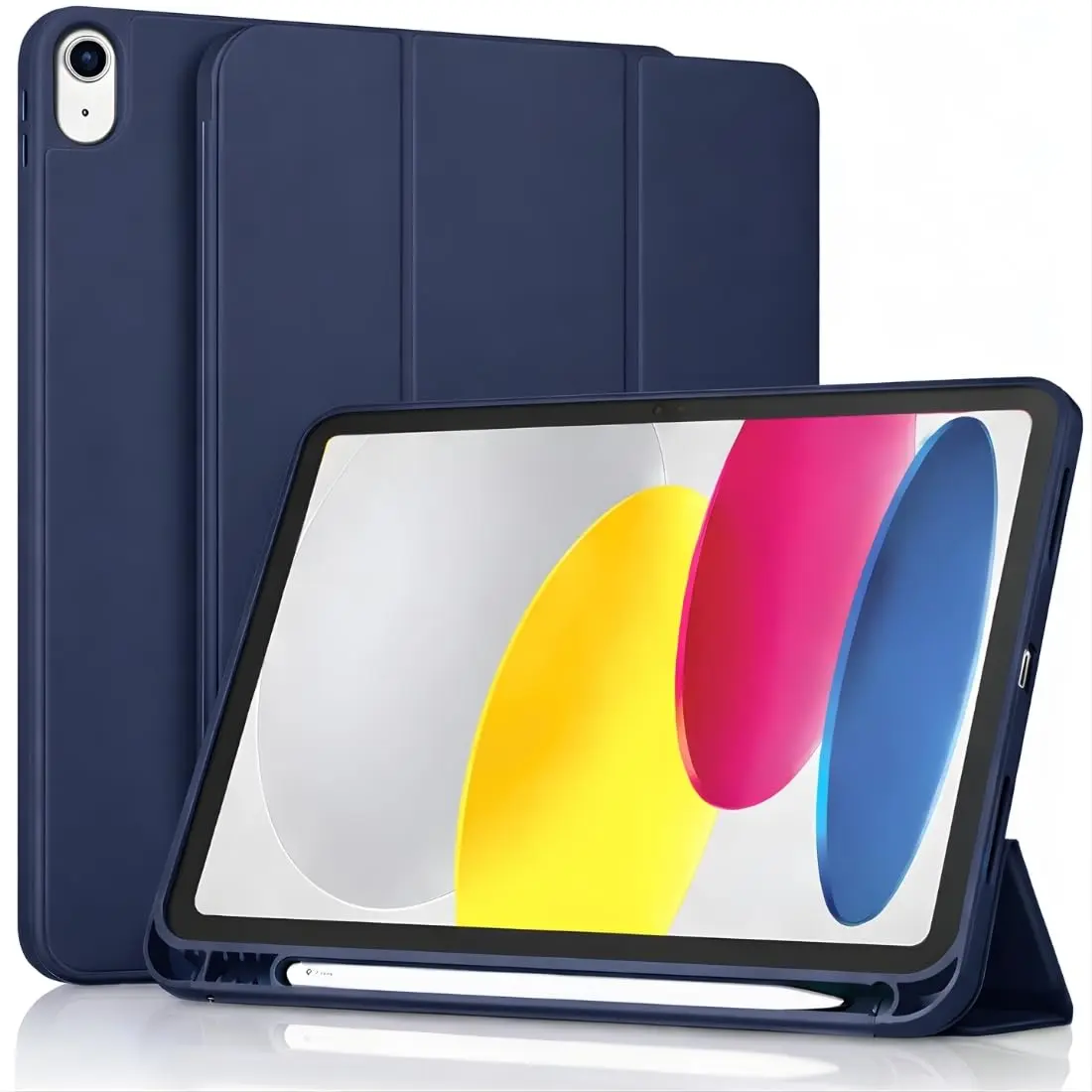 DECART Capa para iPad 11ª/10ª Geração 10,9” A16 2025/2022 – Azul Marinho | Case Slim Magnética, Despertar Automático, Suporte Ajustável, Porta Pencil