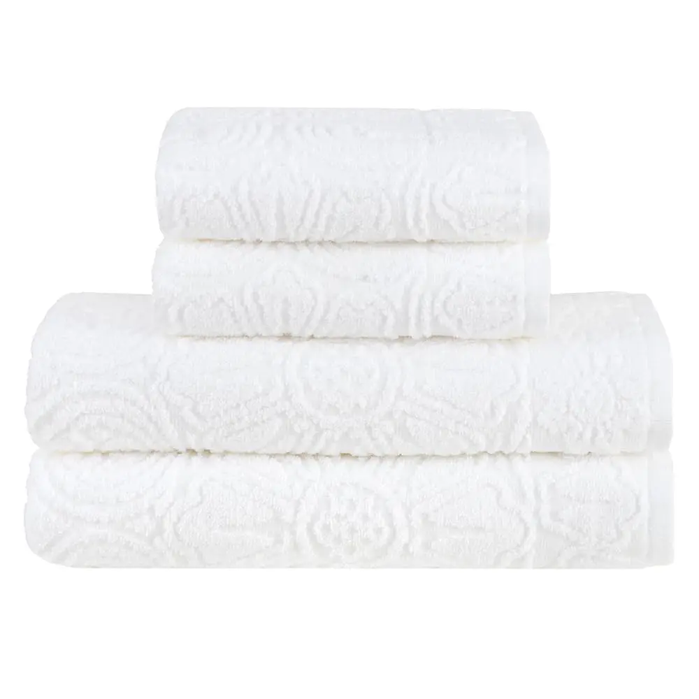 Buddemeyer Jogo de Toalhas Florentina Extra Soft Banho Branco 4 peças