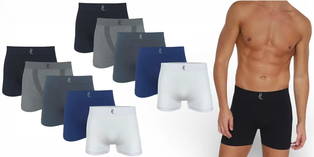 Kit 10 Cuecas Boxer Polo London Club Masculinas Microfibra Adulto Box Confort Sem Costura - 1
