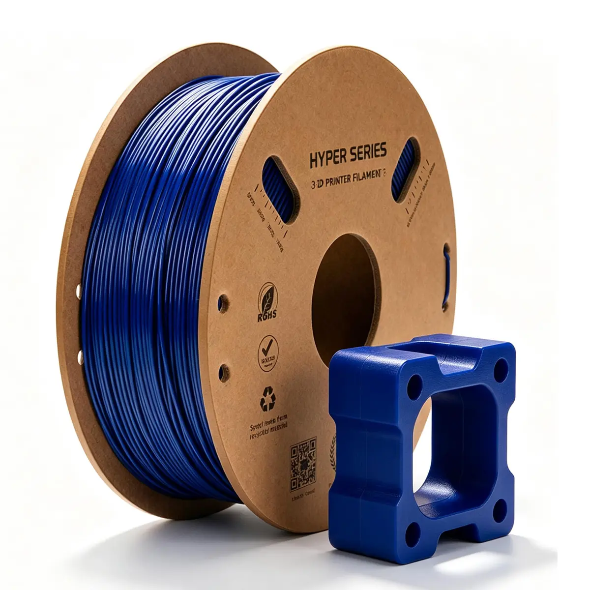 Creatorally Hyper PETG 1,75mm 1kg Azul | Até 600mm/s, Baixo stringing, Alta resistência, Precisão ±0,03mm, Fluxo estável
