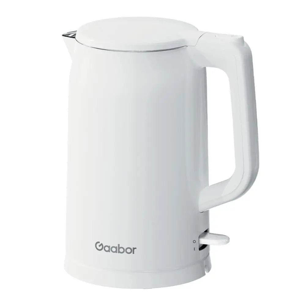 Chaleira Elétrica Branca 1,7l 1450W Aço Inox e Cabo Retrátil 110V - Gaabor