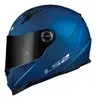Capacete Ls2 Ff358 Monocolor Azul Fosco Mais Viseira Fumê Ex Azul Fosco 56 - 1