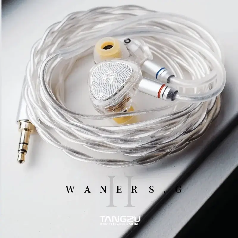 TANGZU WANER 2 10mm PET Driver Fones de ouvido intra-auriculares dinâmicos únicos com cabo removível