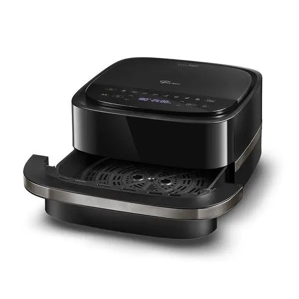 Fritadeira Elétrica Fischer Air Fryer Dual Grill 4l Preta 220v