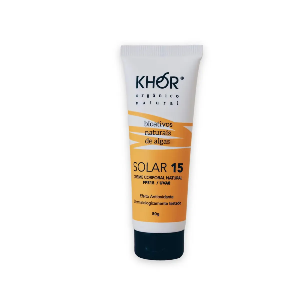 Protetor Solar KHOR, Natural, FPS 15, UVA 8, 50g