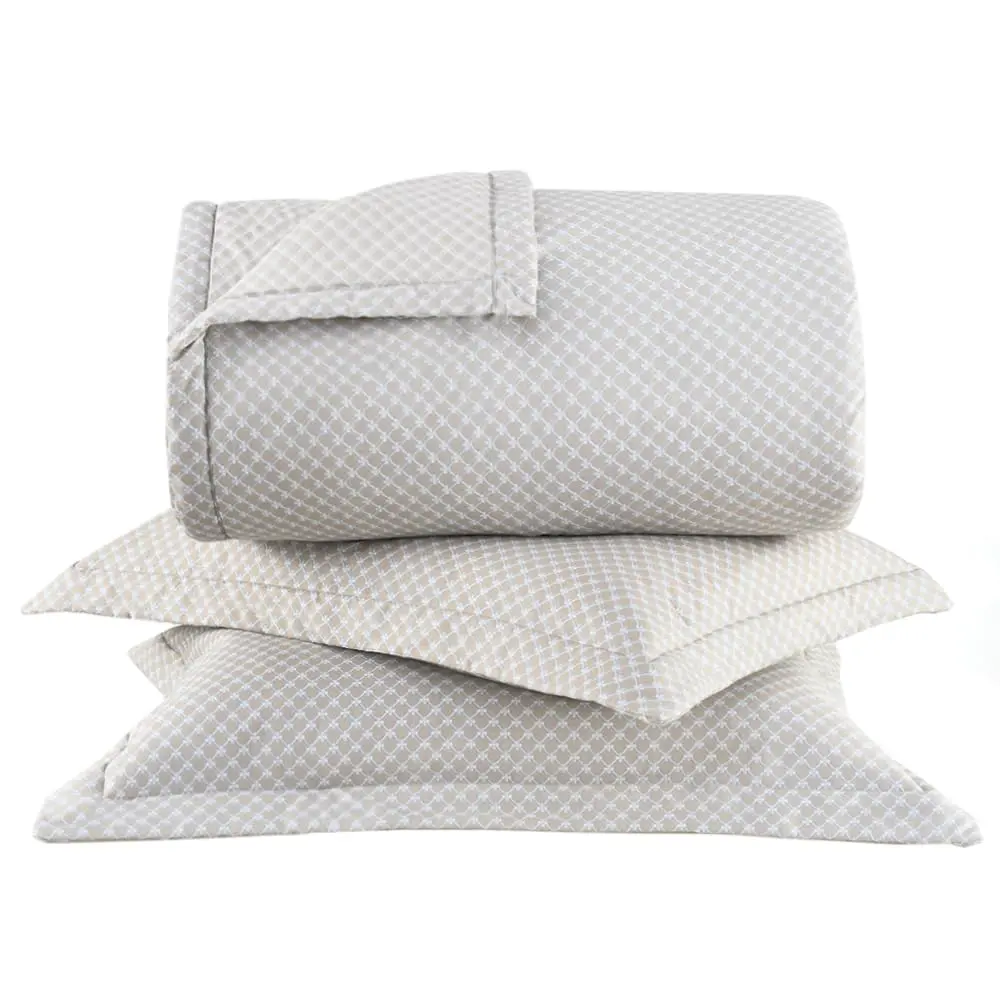Kit Colcha Queen Percal Buddemeyer Percalle Palazzio 100% Algodão 3 peças