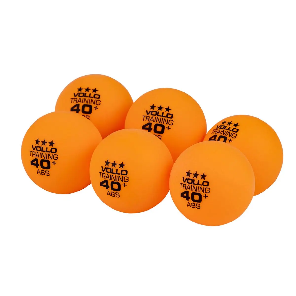 Kit 6 Bolas de Tênis de Mesa Ping-Pong Training 3 Estrelas ABS Vollo - 1