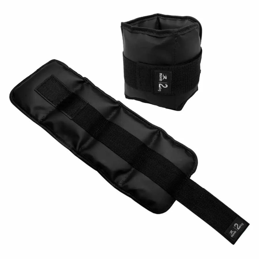 Caneleira de Peso 2kg Muvin – Tornozeleira – Ajustável – Academia – Treino – Exercício – Fitness – Musculação – Fortalecimento e Tonificação dos Membros Inferiores – Resistente - Par
