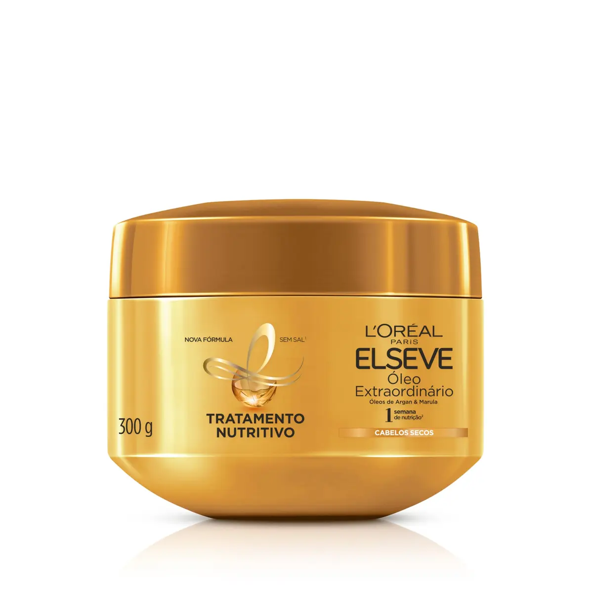 L'Oréal Paris Elseve Óleo Extraordinário Creme de Tratamento para Nutrição Intensa de Cabelos Secos, com Micro-Óleos de Flores Preciosas para Maciez e Brilho 300g - 1