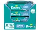[R$ 8,24 cada] Kit Lenços Umedecidos para Limpeza Pampers - Cuidado de Bebê 576 Unidades - 1