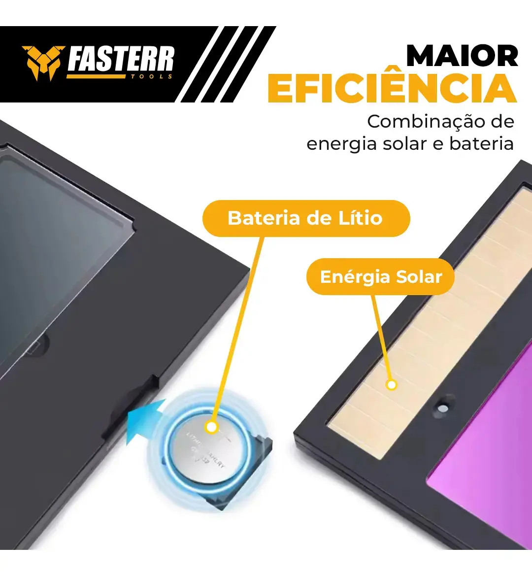 Máscara De Solda Automática Escurecimento Fasterr Fst038 Cor DIN11 thumbnail 4