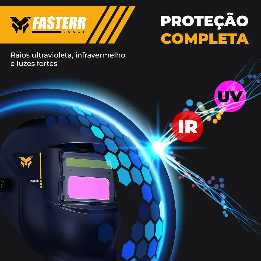 Máscara De Solda Automática Escurecimento Fasterr Fst038 Cor DIN11 thumbnail 7