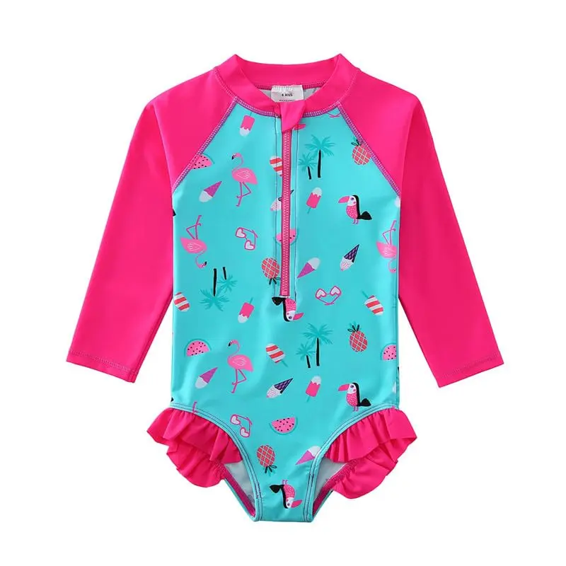 Pulpo Maiô Menina Manga Longa Nylon Proteção UV 50+ by Acqua di Mare