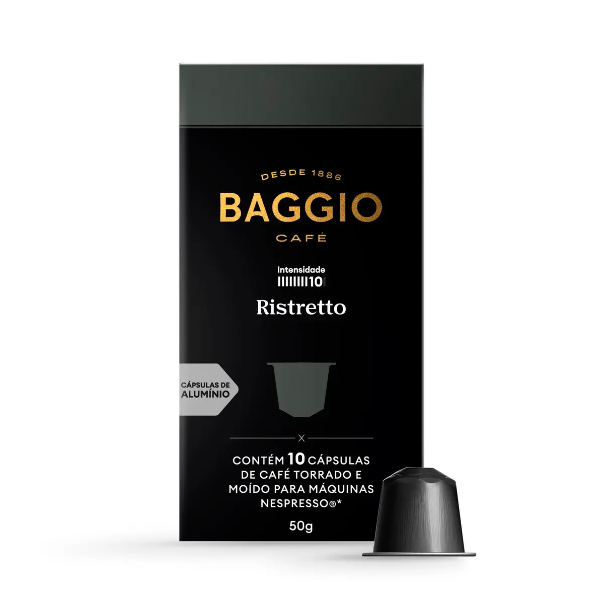 Baggio Café Cápsulas De Café Ristretto Compatível Com Nespresso Contém 10 Cápsulas