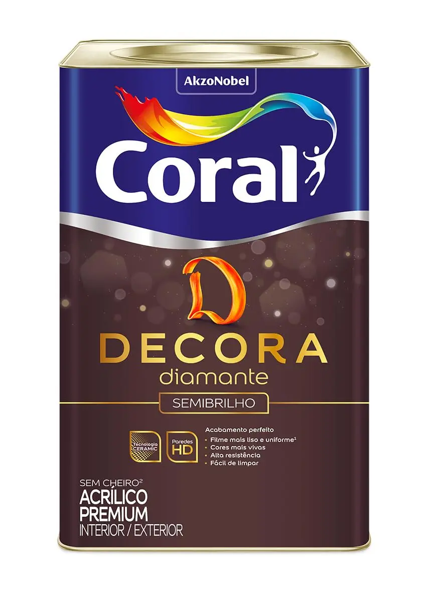 DECORA DIAMANTE BRANCO 18L - CORAL