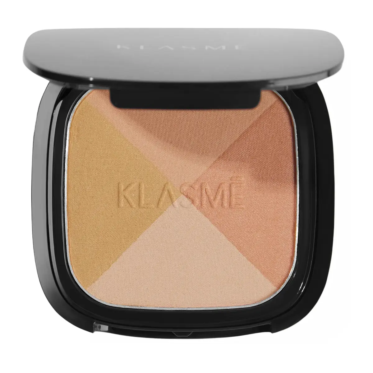 Klasmē Blush Mosaic – 4 Tons Harmonizados com Acabamento Acetinado, Alta Pigmentação e Pincel Acoplado – Vegano e Cruelty Free