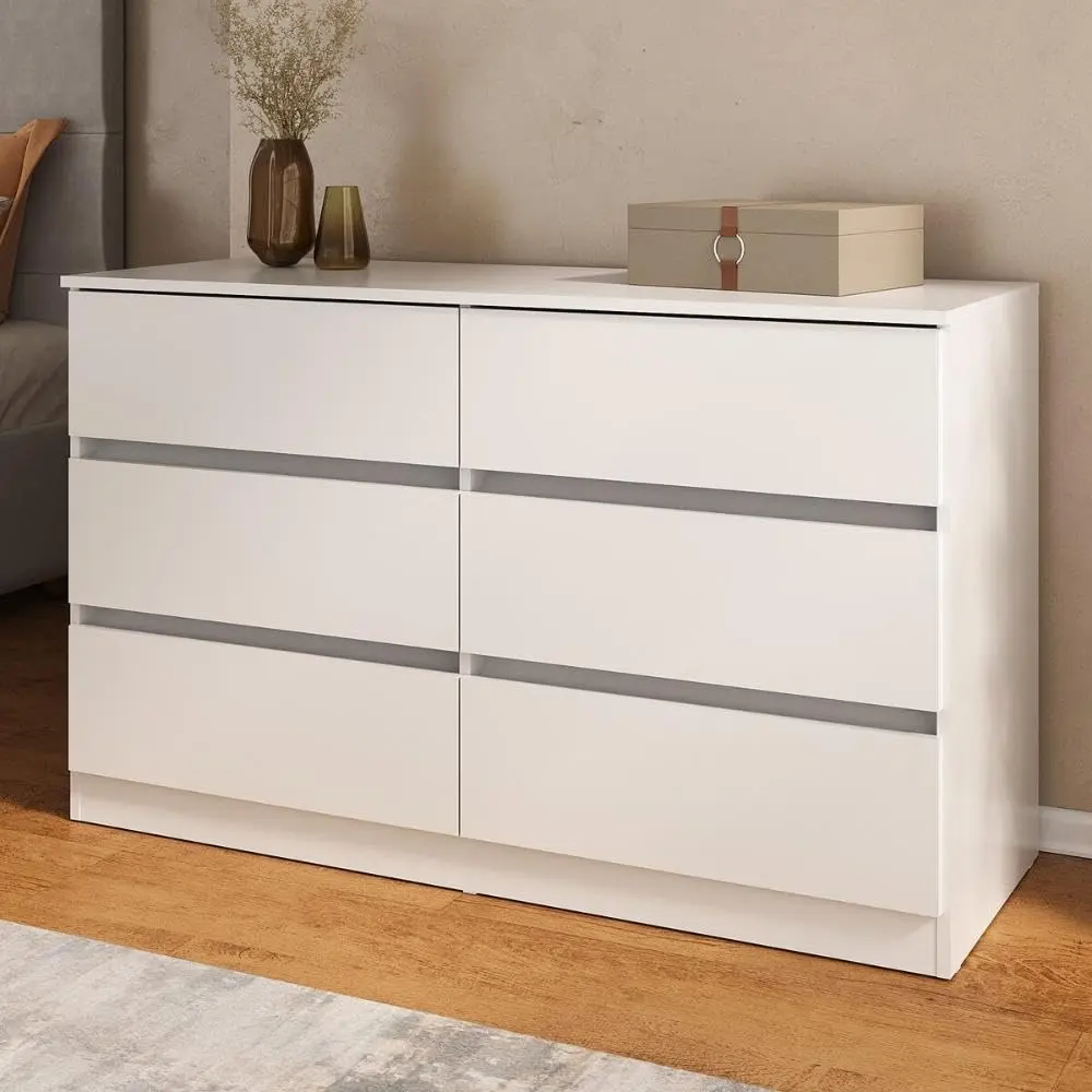 Multimóveis Cômoda com 6 Gavetas 120cm Mp4396 Branco - 1