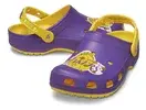 【Tam.: 40 e 44】Sandália Crocs Classic Clog Los Angeles Lakers Sunflower - 1