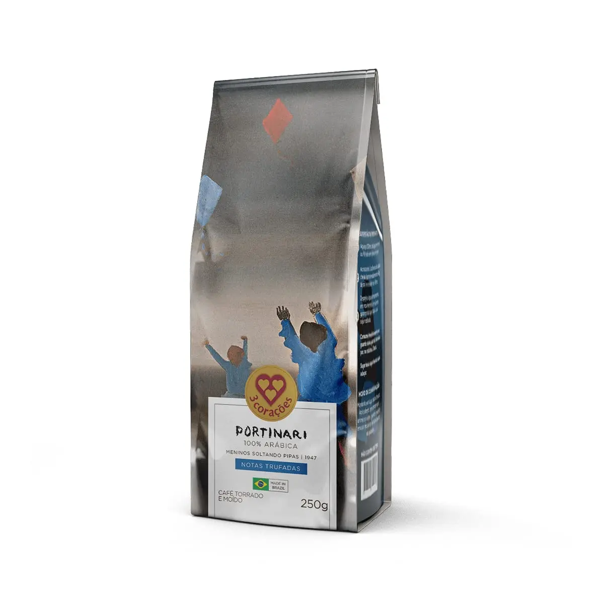 3 Corações Café Torrado e Moído Gourmet Portinari, Notas Trufadas, 250G - 1