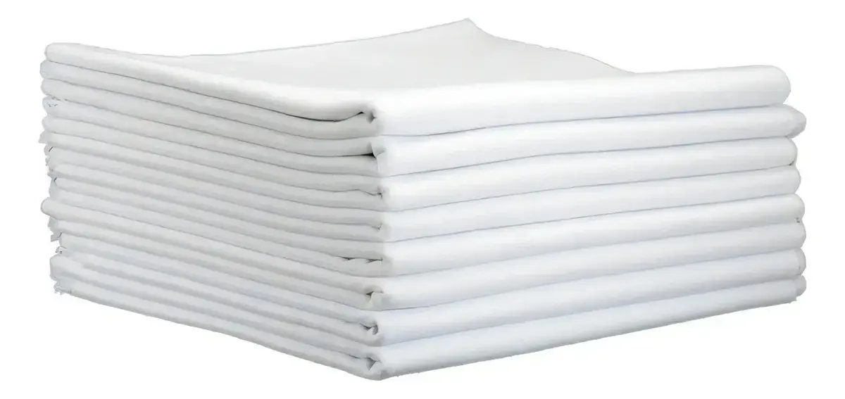 Pano De Prato Liso Branco O Legítimo Kit 10 Pronta thumbnail 3