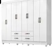 Guarda Roupa Casal Porto 8 Portas Branco - Móveis Leão