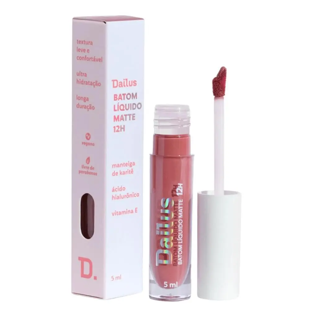 BATOM LIQUIDO DAILUS MATTE 12H COR NUDE 5ml - 1