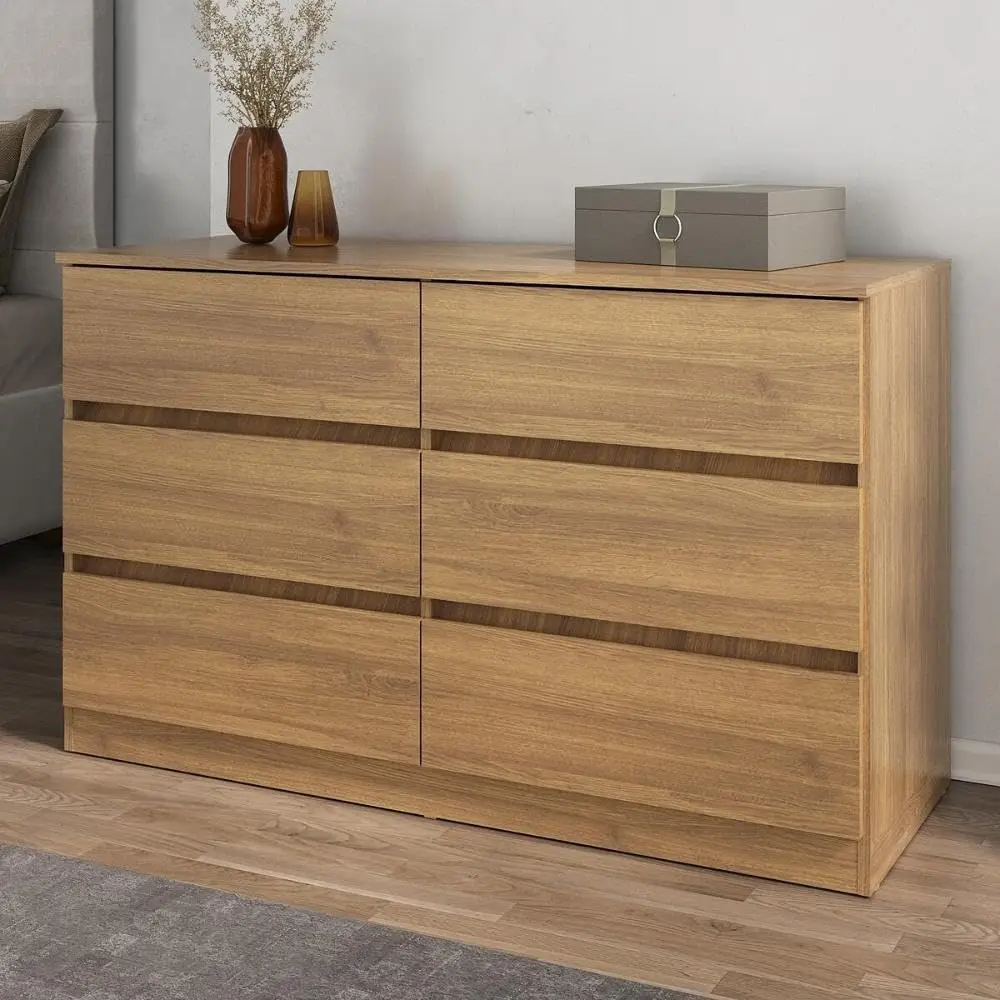 Multimóveis Cômoda com 6 Gavetas 120cm Mp4396 Madeirado