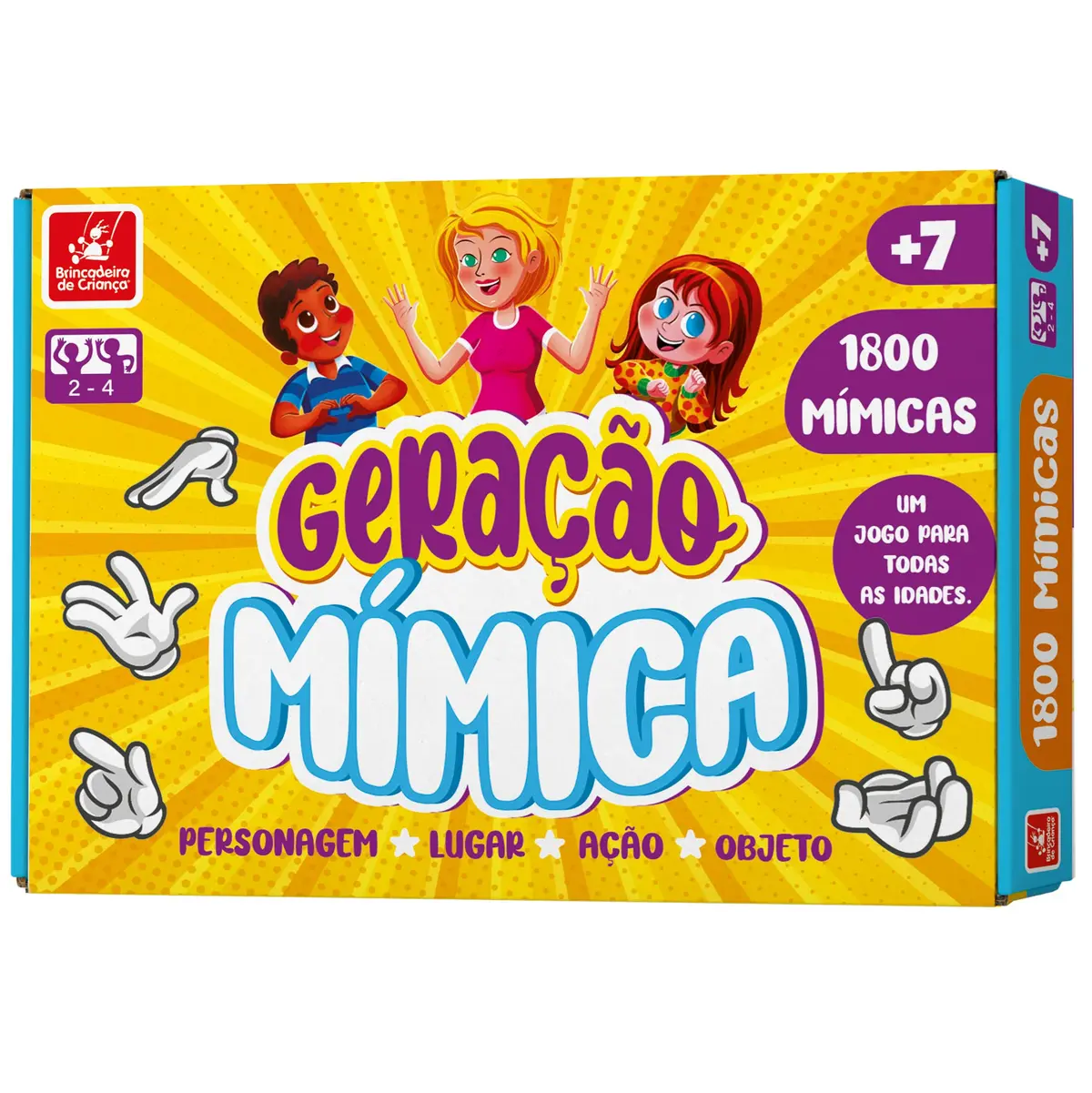 Brincadeira de Criança Jogo de Tabuleiro Geração Mímica - 1