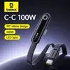 [Com Taxa] Cabo 1 metro 90º 100W LED Tipo-C p/ iPhone 16/15 MacBook Baseus MVP3 - 1