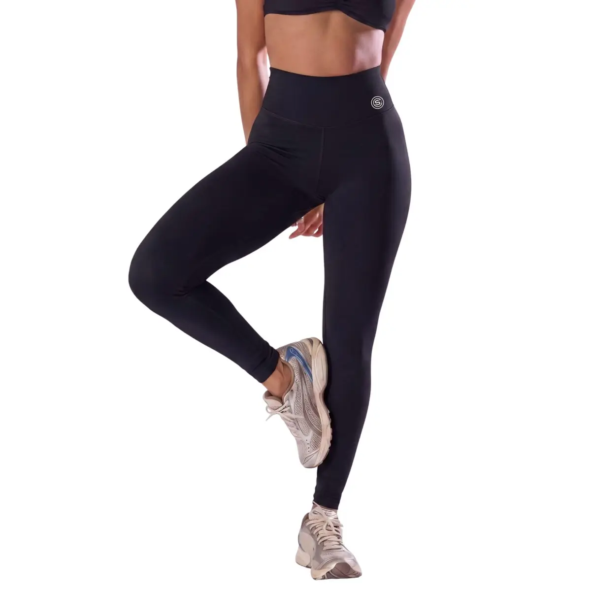 Legging Feminina Academia Zero Transparência Cós Alto Elite Poliamida Fitness - 1